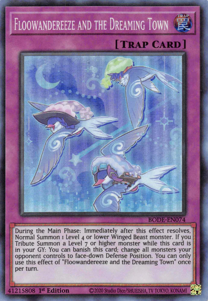 Flowandereeze and the Dreaming Town - Super Rare - BODE-EN074 - Yu-Gi-Oh!