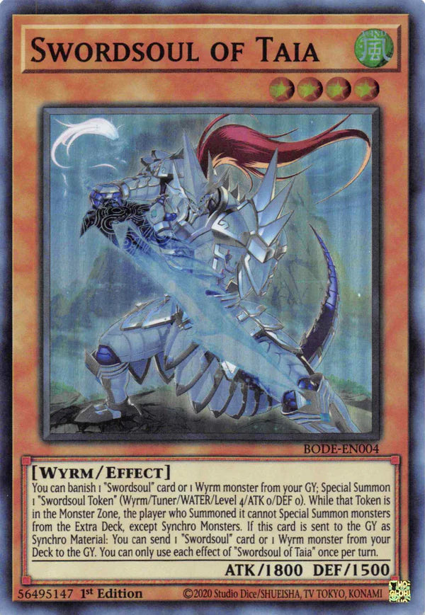 Swordsoul of Taia - Super Rare - BODE-EN004 - Yu-Gi-Oh!