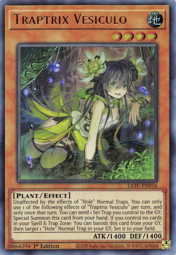 Traptrix Vesiculo - Ultra Rare - LIOV-EN016 - Yu-Gi-Oh!