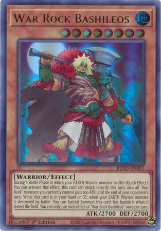 War Rock Bashileos - Ultra Rare - BLVO-EN097 - Yu-Gi-Oh!
