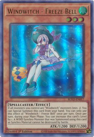 Windwitch - Freeze Bell - Ultra Rare - BLVO-EN017 - Yu-Gi-Oh!