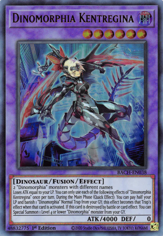 Dinomorphia Kentregina - Ultra Rare - BACH-EN038 - Yu-Gi-Oh!
