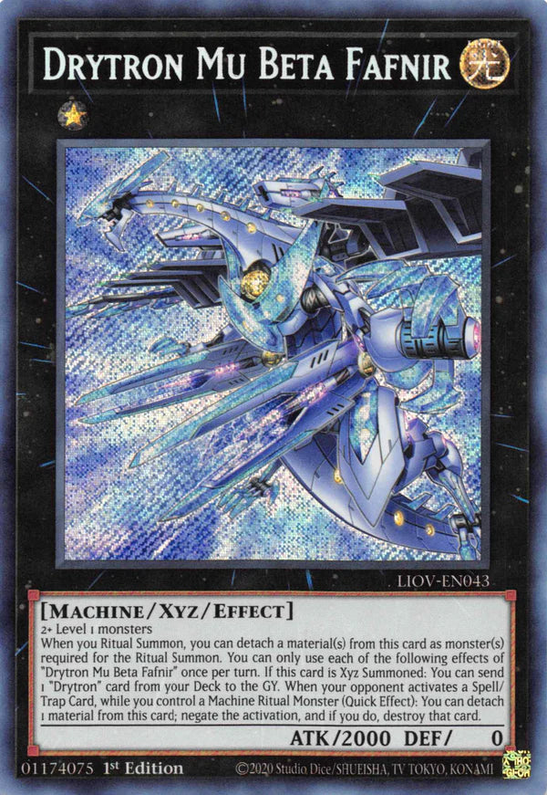 Drytron Mu Beta Fafnir - Secret Rare - LIOV-EN043 - Yu-Gi-Oh!