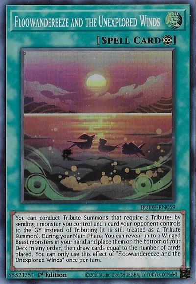 Floowandereeze and the Unexplored Winds - Super Rare - BODE-EN059 - Yu-Gi-Oh!