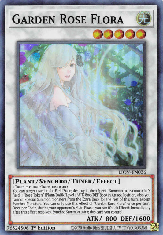 Garden Rose Flora - Super Rare - LIOV-EN036 - Yu-Gi-Oh!