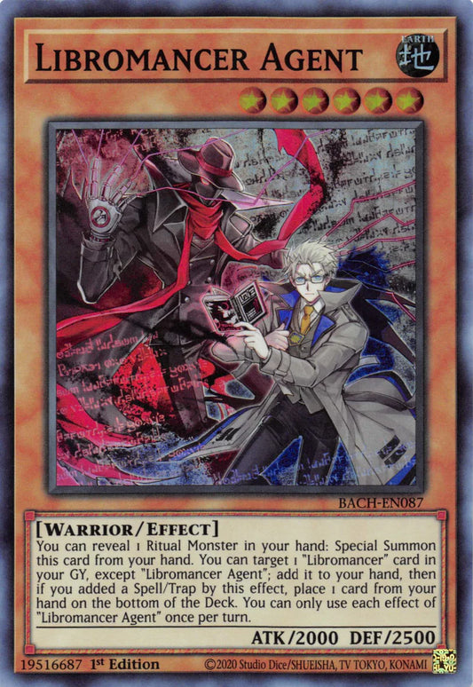 Libromancer Agent - Super Rare - BACH-EN087 - Yu-Gi-Oh!