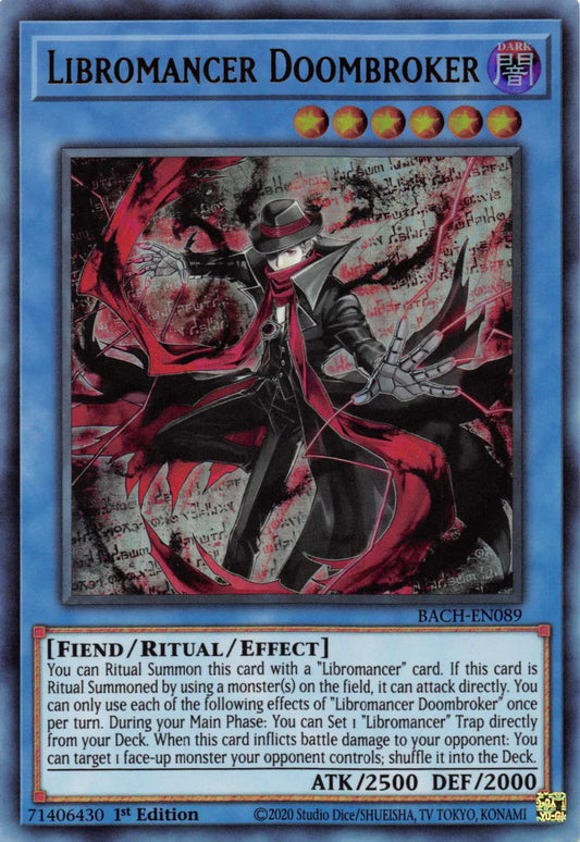 Libromancer Doombroker - Ultra Rare - BACH-EN089 - Yu-Gi-Oh!