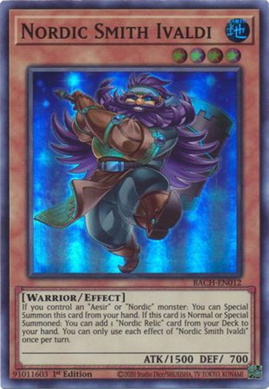 Nordic Smith Ivaldi - Super Rare - BACH-EN012 - Yu-Gi-Oh!