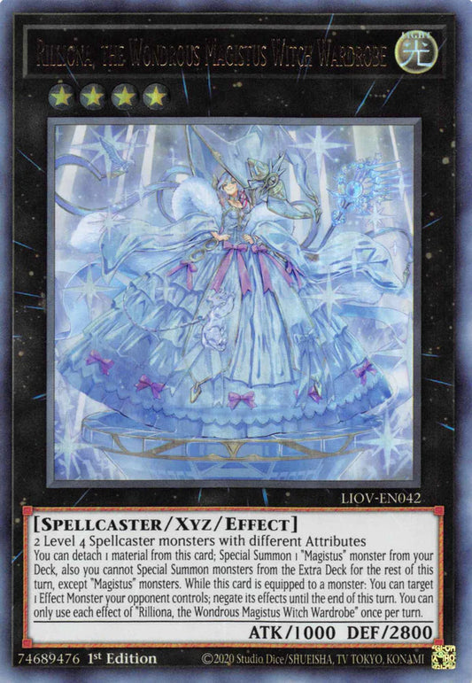 Rilliona, the Wondrous Magistus Witch Wardrobe - Ultra Rare - LIOV-EN042 - Yu-Gi-Oh!