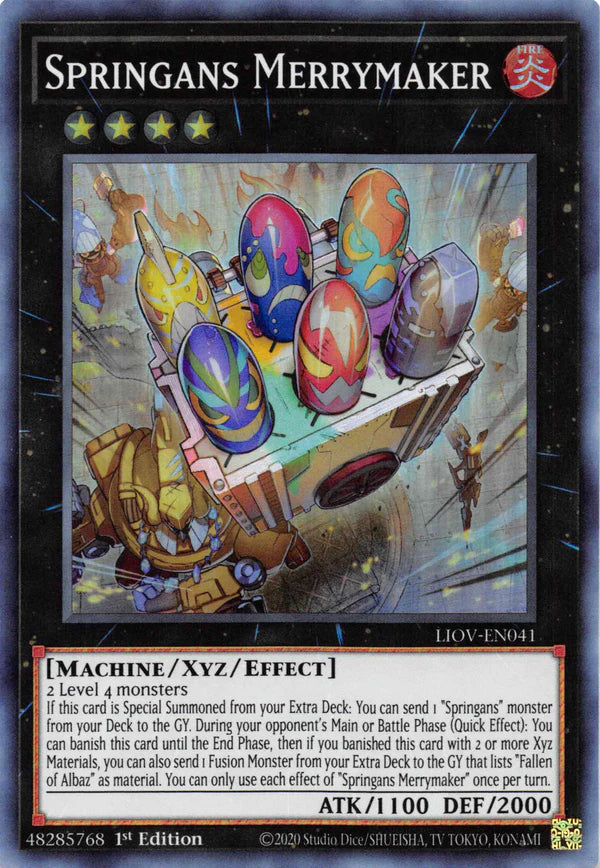 Springans Merrymaker - Super Rare - LIOV-EN041 - Yu-Gi-Oh!