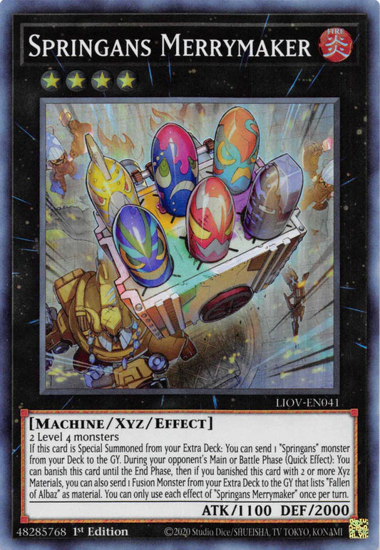 Springans Merrymaker - Super Rare - LIOV-EN041 - Yu-Gi-Oh!