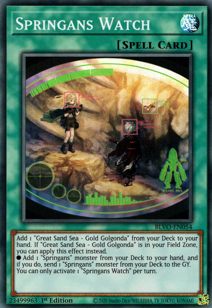 Springans Watch - Super Rare - BLVO-EN054 - Yu-Gi-Oh!