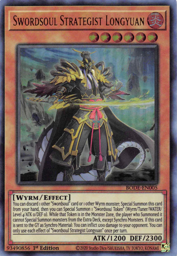 Swordsoul Strategist Longyuan - Ultra Rare - BODE-EN005 - Yu-Gi-Oh!
