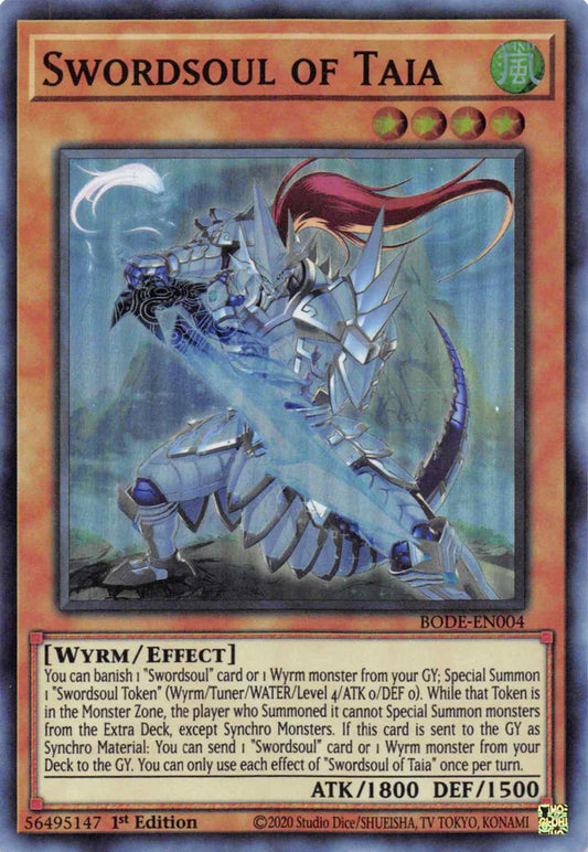 Swordsoul of Taia - Super Rare - BODE-EN004 - Yu-Gi-Oh!