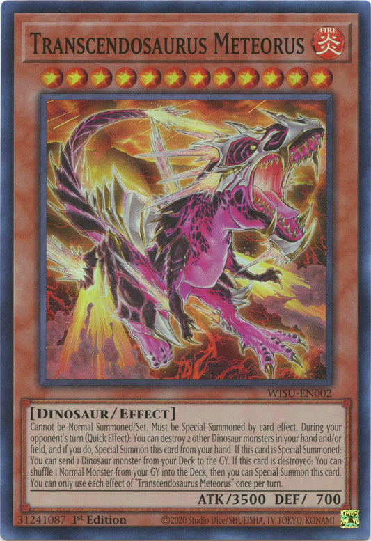 Transcendosaurus Meteorus - Super Rare - WISU-EN002 - Yu-Gi-Oh!