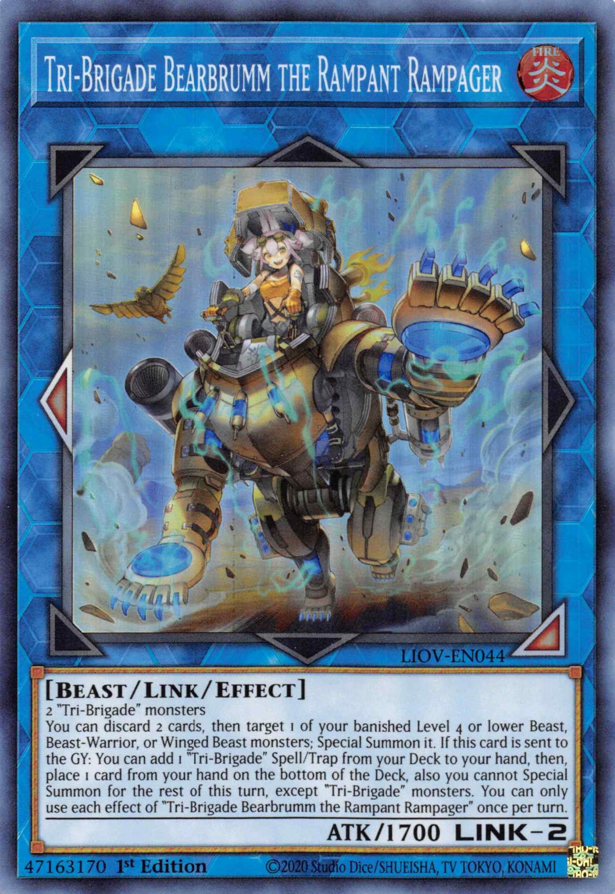 Tri-Brigade Bearbrumm the Rampant Rampager - Super Rare - LIOV-EN044 - Yu-Gi-Oh!