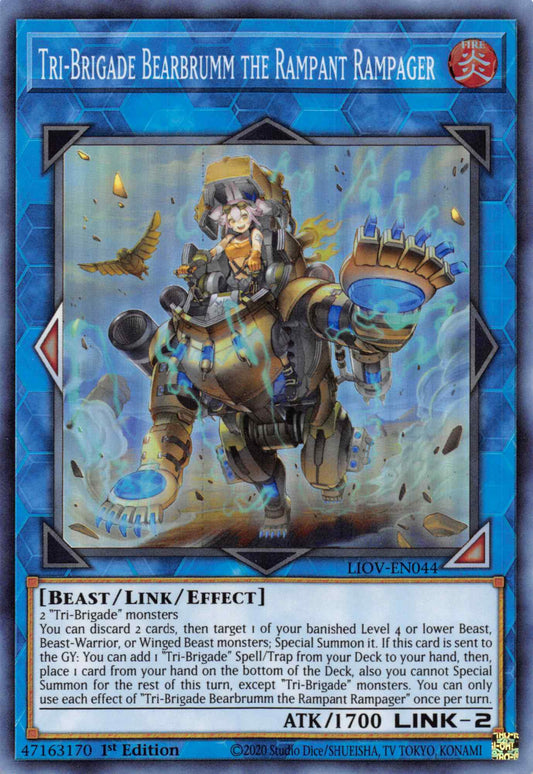 Tri-Brigade Bearbrumm the Rampant Rampager - Super Rare - LIOV-EN044 - Yu-Gi-Oh!