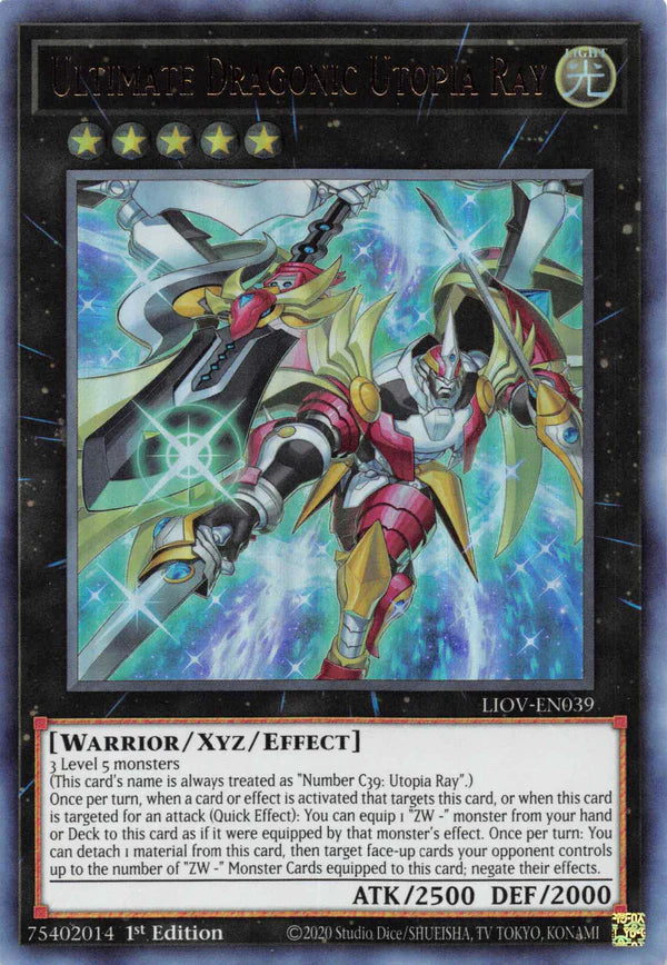 Ultimate Dragonic Utopia Ray - Ultra Rare - LIOV-EN039 - Yu-Gi-Oh!