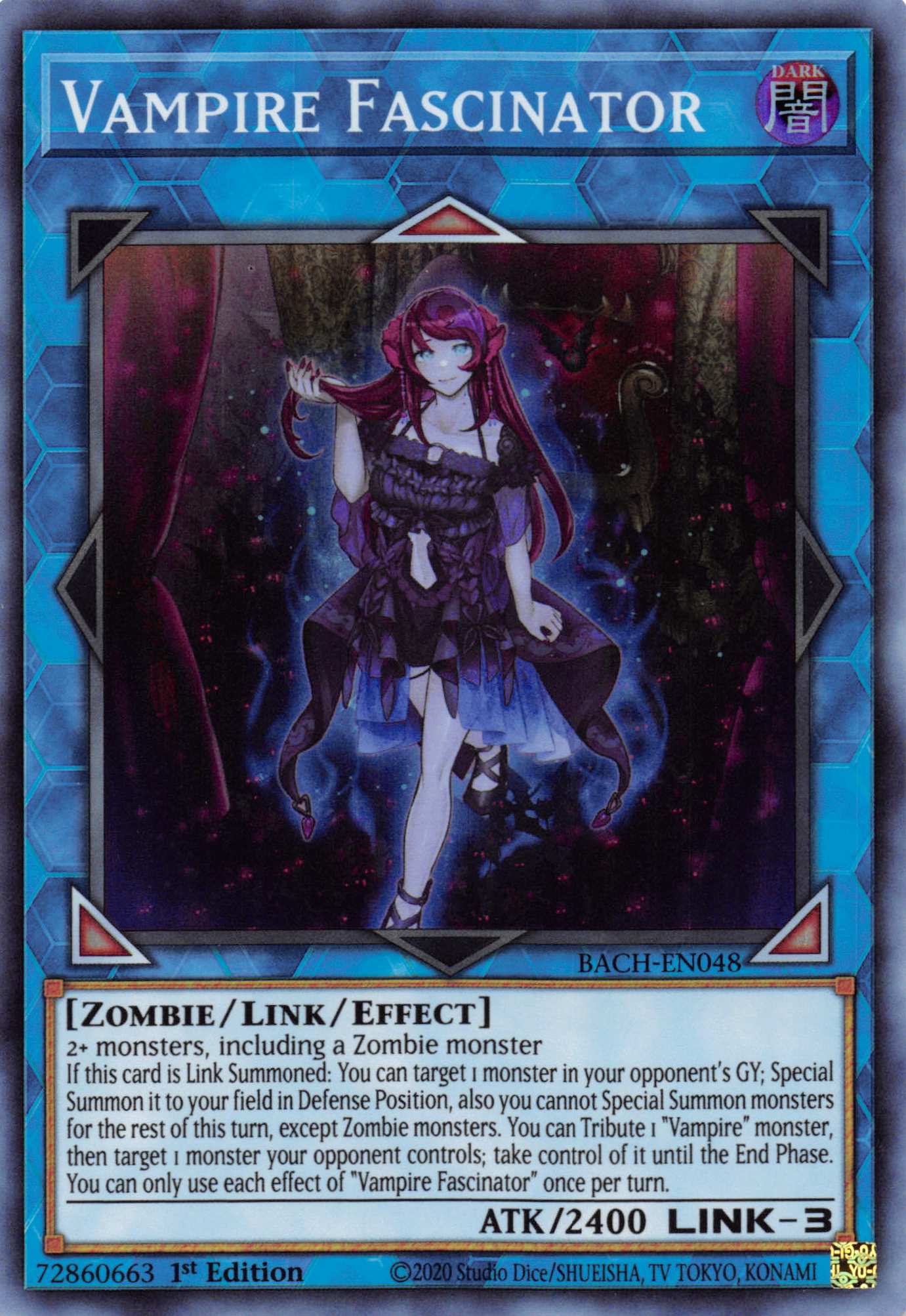 Vampire Fascinator - Super Rare - BACH-EN048 - Yu-Gi-Oh!