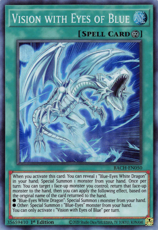 Vision with Eyes of Blue - Super Rare - BACH-EN050 - Yu-Gi-Oh!