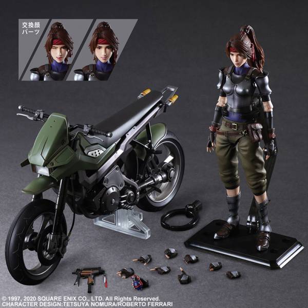 Play Arts Kai: Final Fantasy VII Remake - Jessie & Motorcycle Set (Square Enix)